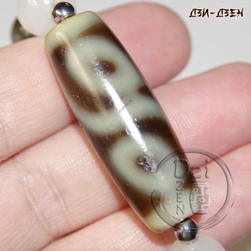 Бусина дзи 4 драгоценных раковины